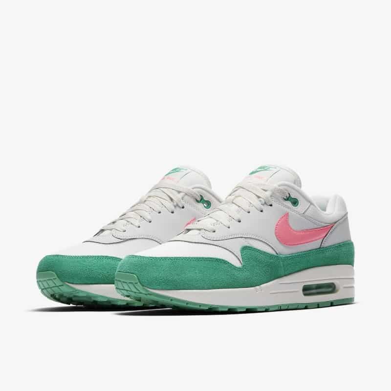 Air max 1 pink and green on sale